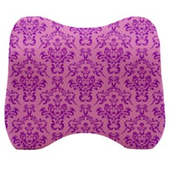 Victorian Paisley Pink Velour Head Support Cushion by snowwhitegirl