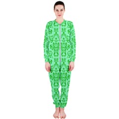 Victorian Paisley Green Onepiece Jumpsuit (ladies)  by snowwhitegirl