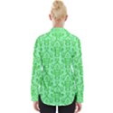 Victorian Paisley Green Womens Long Sleeve Shirt View2