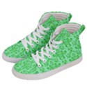 Victorian Paisley Green Women s Hi-Top Skate Sneakers View2