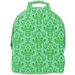 Victorian Paisley Green Mini Full Print Backpack