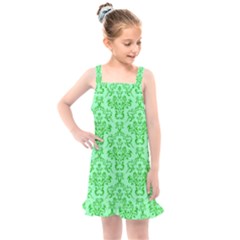 Victorian Paisley Green Kids  Overall Dress by snowwhitegirl