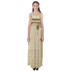 Flapper Lady Vintage Empire Waist Maxi Dress by snowwhitegirl