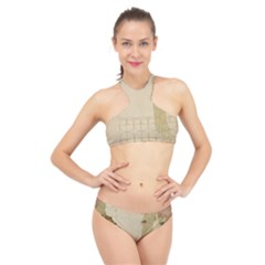 Flapper Lady Vintage High Neck Bikini Set by snowwhitegirl