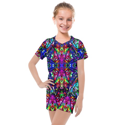 Ml 111 Kids  Mesh Tee And Shorts Set by ArtworkByPatrick