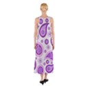 Retro Paisley Purple Sleeveless Maxi Dress View2