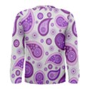 Retro Paisley Purple Men s Long Sleeve Tee View2