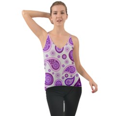 Retro Paisley Purple Chiffon Cami by snowwhitegirl