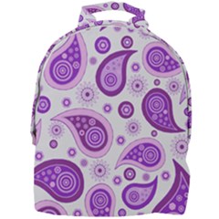 Retro Paisley Purple Mini Full Print Backpack by snowwhitegirl