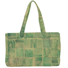 Abstract Green Tile Canvas Work Bag