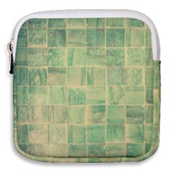 Abstract Green Tile Mini Square Pouch