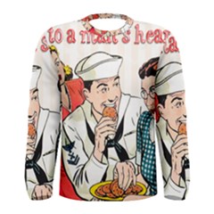 Retro Sailor Eating Cookie Men s Long Sleeve Tee by snowwhitegirl