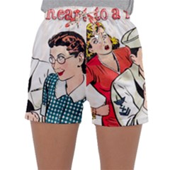 Retro Sailor Eating Cookie Sleepwear Shorts by snowwhitegirl