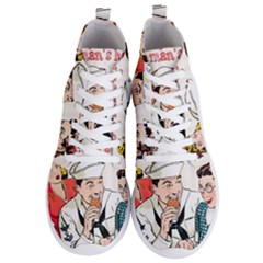 Retro Sailor Eating Cookie Men s Lightweight High Top Sneakers by snowwhitegirl