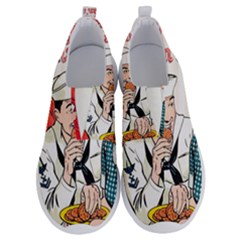 Retro Sailor Eating Cookie No Lace Lightweight Shoes by snowwhitegirl