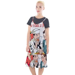 Retro Sailor Eating Cookie Camis Fishtail Dress by snowwhitegirl