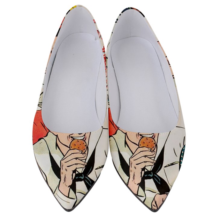 Retro Sailor Eating Cookie Women s Low Heels