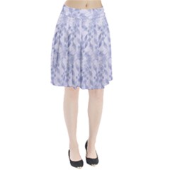 Blue Floral Pleated Skirt by snowwhitegirl