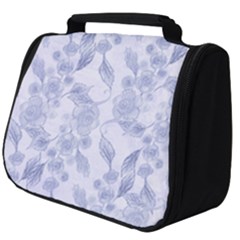 Blue Floral Full Print Travel Pouch (big)