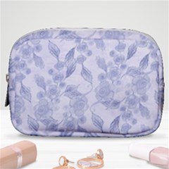 Blue Floral Make Up Pouch (small)