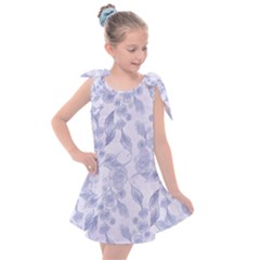 Blue Floral Kids  Tie Up Tunic Dress by snowwhitegirl