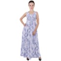 Blue Floral Empire Waist Velour Maxi Dress View1