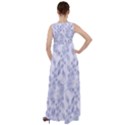 Blue Floral Empire Waist Velour Maxi Dress View2