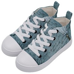 Vintage Hot Air Balloon Lettter Kids  Mid-top Canvas Sneakers by snowwhitegirl