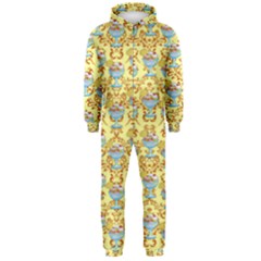 Paisley Yellow Sundaes Hooded Jumpsuit (men)  by snowwhitegirl