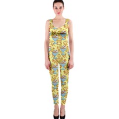 Paisley Yellow Sundaes One Piece Catsuit by snowwhitegirl