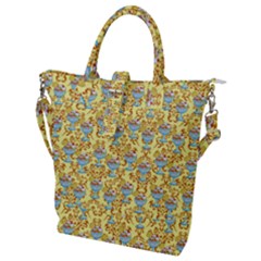 Paisley Yellow Sundaes Buckle Top Tote Bag