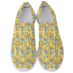 Paisley Yellow Sundaes Men s Slip On Sneakers