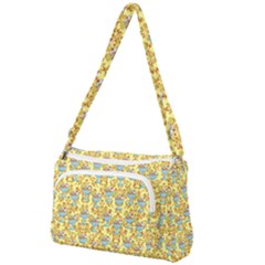 Paisley Yellow Sundaes Front Pocket Crossbody Bag