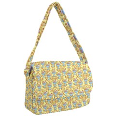 Paisley Yellow Sundaes Courier Bag by snowwhitegirl