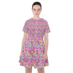 Paisley Pink Sundaes Sailor Dress by snowwhitegirl