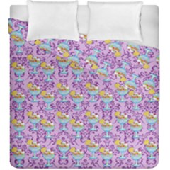 Paisley Lilac Sundaes Duvet Cover Double Side (king Size) by snowwhitegirl