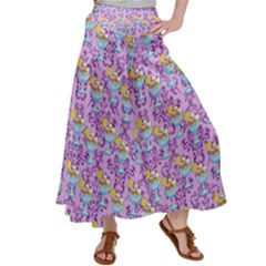 Paisley Lilac Sundaes Satin Palazzo Pants by snowwhitegirl