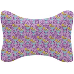 Paisley Lilac Sundaes Seat Head Rest Cushion by snowwhitegirl