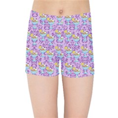 Paisley Lilac Sundaes Kids  Sports Shorts by snowwhitegirl