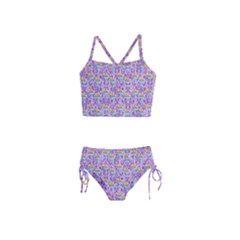 Paisley Lilac Sundaes Girls  Tankini Swimsuit by snowwhitegirl