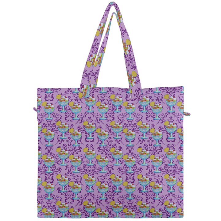 Paisley Lilac Sundaes Canvas Travel Bag