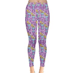 Paisley Lilac Sundaes Inside Out Leggings by snowwhitegirl