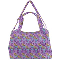 Paisley Lilac Sundaes Double Compartment Shoulder Bag by snowwhitegirl