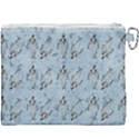 Skeleton Blue Background Canvas Cosmetic Bag (XXXL) View2