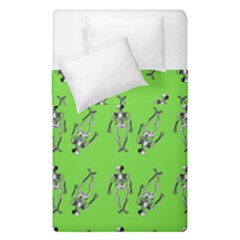 Skeleton Green Duvet Cover Double Side (single Size) by snowwhitegirl