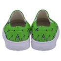 Skeleton Green Kids  Canvas Slip Ons View4