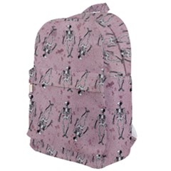 Skeleton Pink Background Classic Backpack