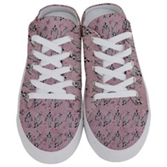 Skeleton Pink Background Half Slippers by snowwhitegirl