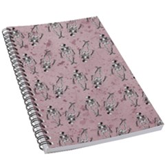 Skeleton Pink Background 5 5  X 8 5  Notebook by snowwhitegirl