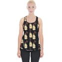 Victorian Skeleton Black Piece Up Tank Top View1